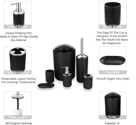 Miniatura 4 de Set X6 Accesorios Para Baño